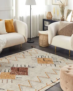 3 Seater Boucle Sofa White Loen
