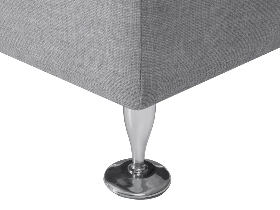 7 Seater Curved Fabric Modular Sofa Light Grey Rotunde