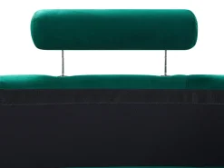 7 Seater Curved Modular Velvet Sofa Dark Green Rotunde