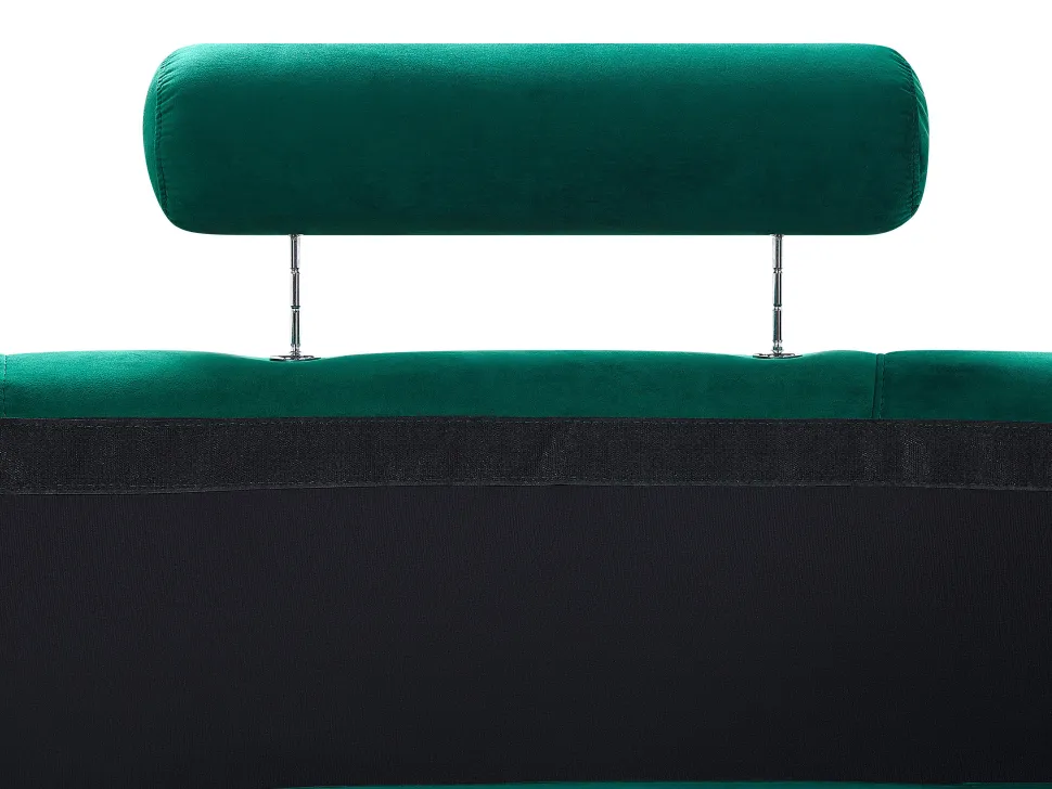 7 Seater Curved Modular Velvet Sofa Dark Green Rotunde