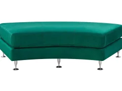 7 Seater Curved Modular Velvet Sofa Dark Green Rotunde