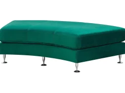 7 Seater Curved Modular Velvet Sofa Dark Green Rotunde