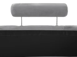 7 Seater Curved Modular Velvet Sofa Light Grey Rotunde