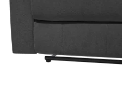 2 Seater Fabric Manual Recliner Sofa Grey Bergen