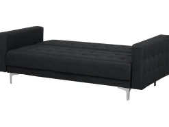 3 Seater Fabric Sofa Bed Graphite Grey Aberdeen