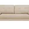 2 Seater Fabric Sofa Beige Kalmar
