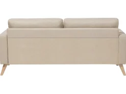 2 Seater Fabric Sofa Beige Kalmar