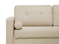 2 Seater Fabric Sofa Beige Kalmar