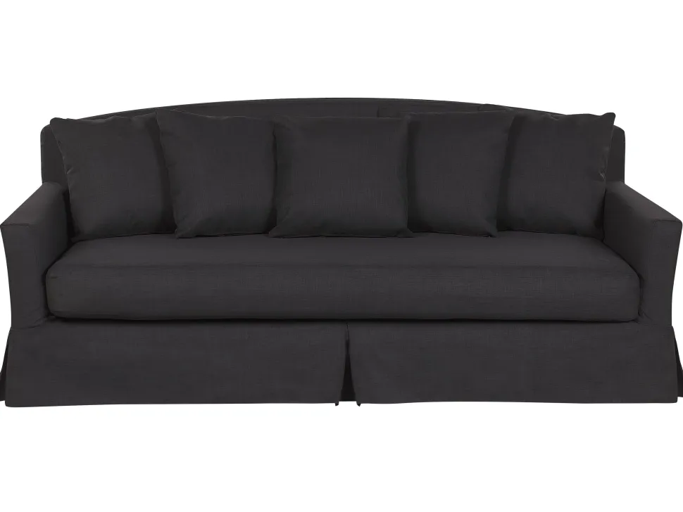 3 Seater Fabric Sofa Black Gilja