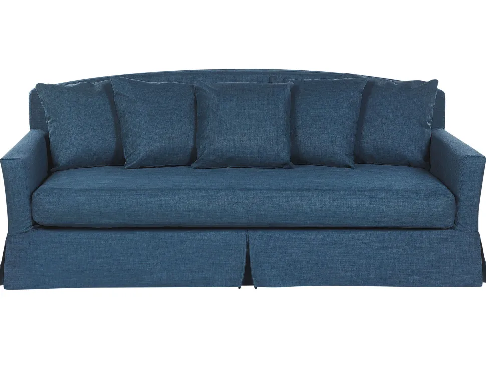 3 Seater Fabric Sofa Blue Gilja