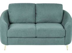 2 Seater Fabric Sofa Green Trosa