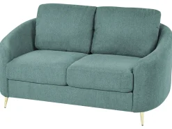 2 Seater Fabric Sofa Green Trosa