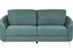 3 Seater Fabric Sofa Green Trosa