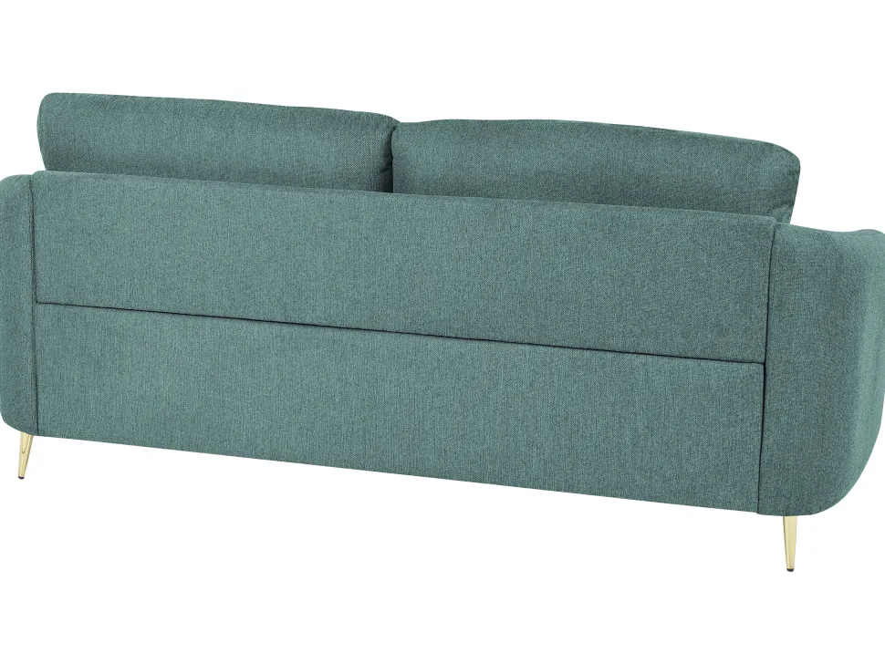3 Seater Fabric Sofa Green Trosa