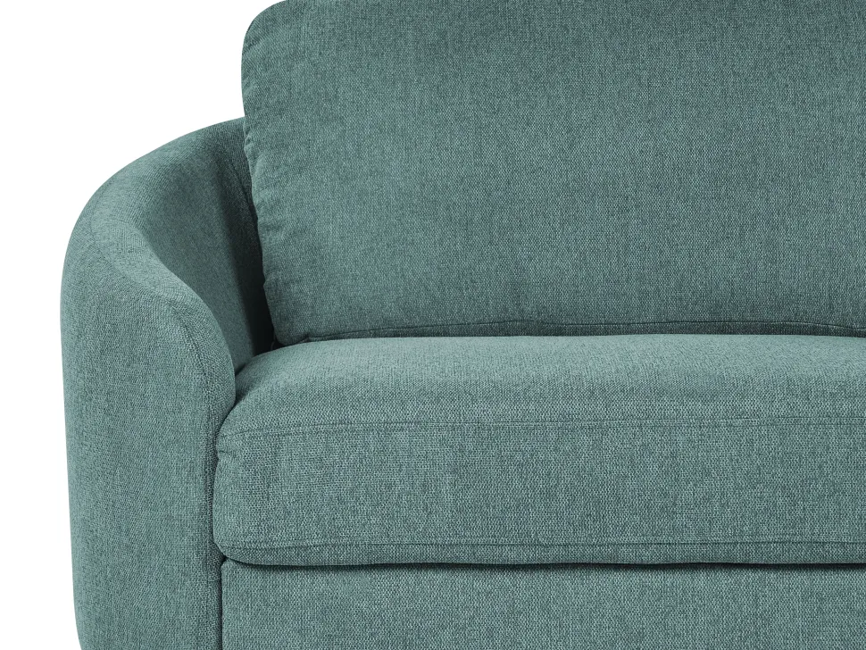 3 Seater Fabric Sofa Green Trosa