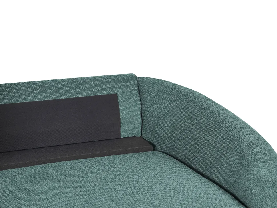 3 Seater Fabric Sofa Green Trosa