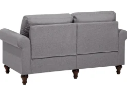 2 Seater Fabric Sofa Grey Otra