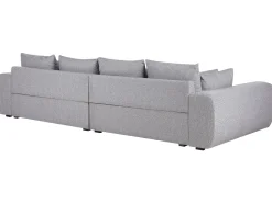 4 Seater Fabric Sofa Grey Torpo