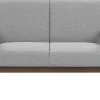 2 Seater Fabric Sofa Grey Asnes
