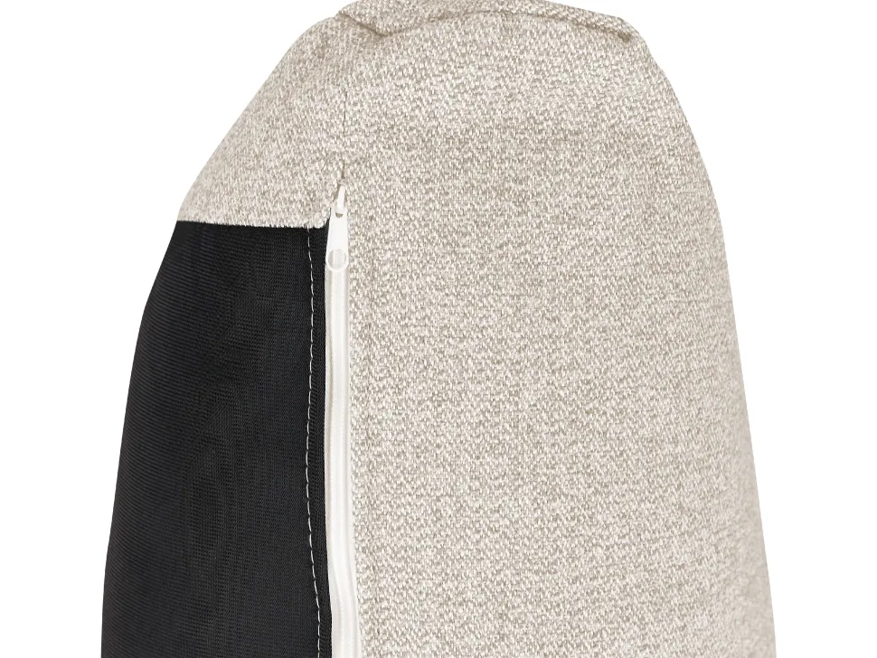 3 Seater Fabric Sofa Light Beige Nivala