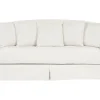 3 Seater Fabric Sofa White Gilja