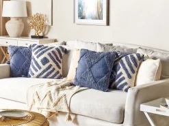 3 Seater Fabric Sofa White Gilja
