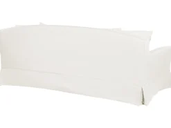 3 Seater Fabric Sofa White Gilja