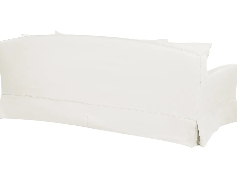 3 Seater Fabric Sofa White Gilja