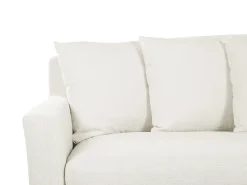 3 Seater Fabric Sofa White Gilja