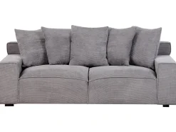 3 Seater Jumbo Cord Sofa Dark Grey Viskan