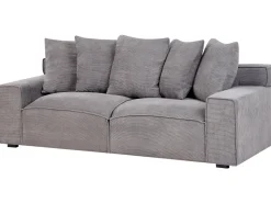 3 Seater Jumbo Cord Sofa Dark Grey Viskan
