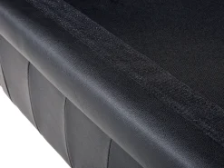 3 Seater Leather Sofa Black Chesterfield