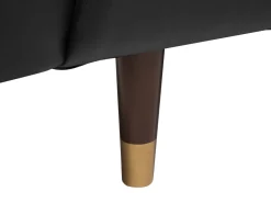 3 Seater Leather Sofa Black Byske