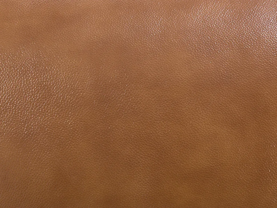 3 Seater Leather Sofa Golden Brown Horten