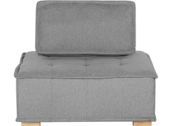 4 Seater Modular Fabric Corner Sofa Grey Tibro