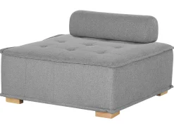 4 Seater Modular Fabric Corner Sofa Grey Tibro