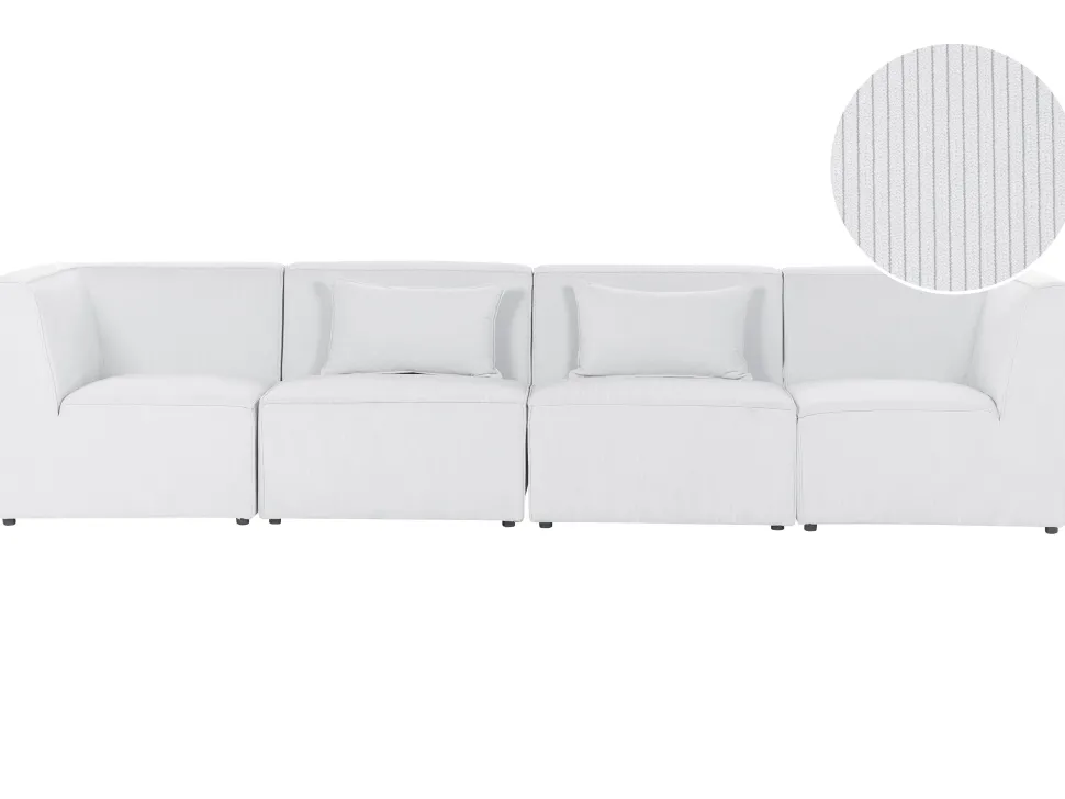 4 Seater Modular Jumbo Cord Sofa Off White Lemvig