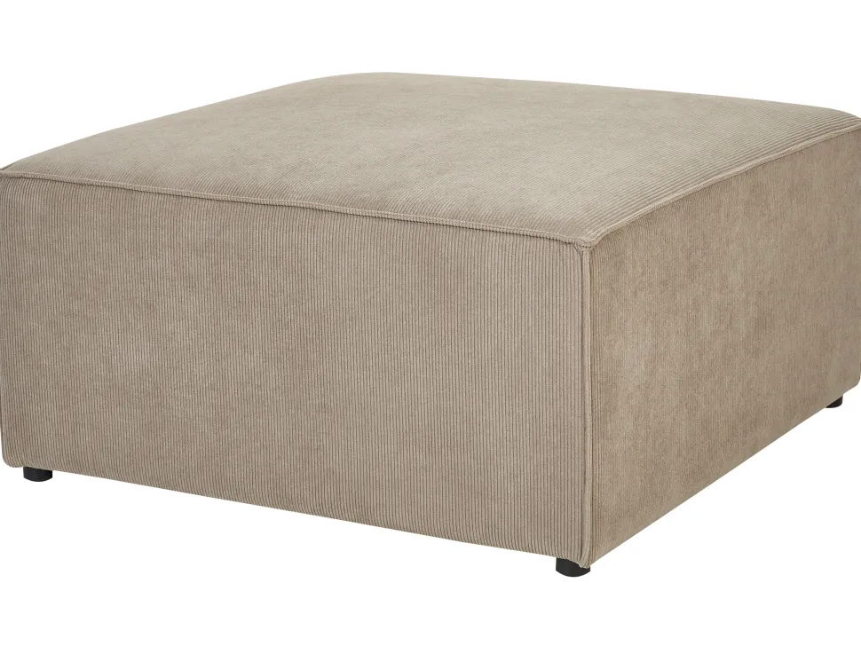 3 Seater Modular Jumbo Cord Sofa With Ottoman Taupe Lemvig