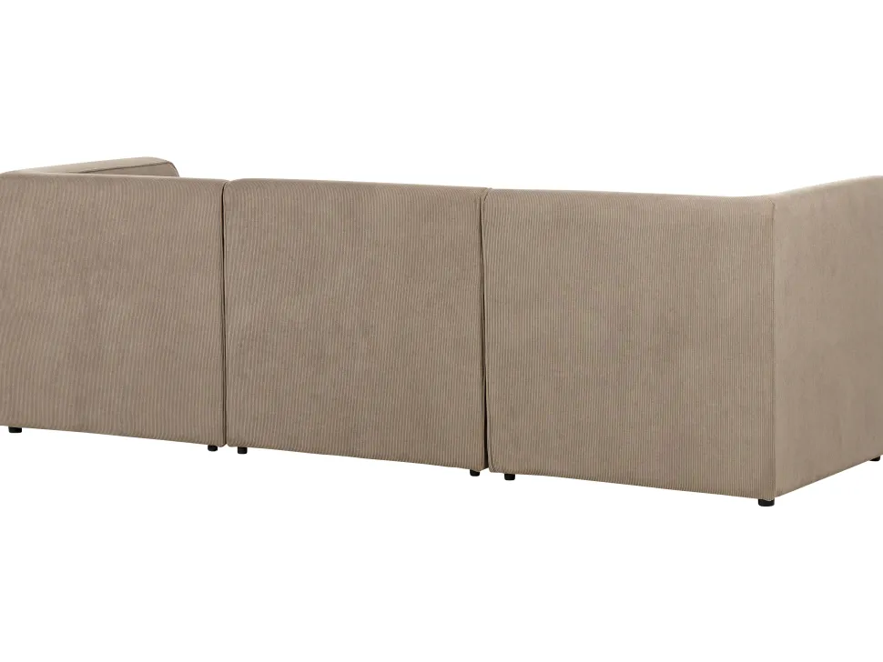 3 Seater Modular Jumbo Cord Sofa With Ottoman Taupe Lemvig