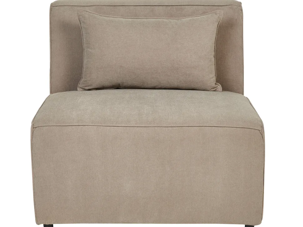 3 Seater Modular Jumbo Cord Sofa With Ottoman Taupe Lemvig