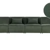 4 Seater Modular Jumbo Cord Sofa Dark Green Lemvig