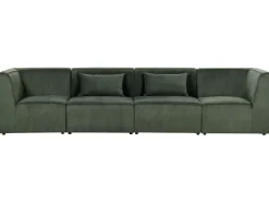 4 Seater Modular Jumbo Cord Sofa Dark Green Lemvig