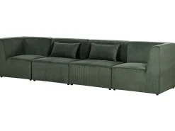 4 Seater Modular Jumbo Cord Sofa Dark Green Lemvig