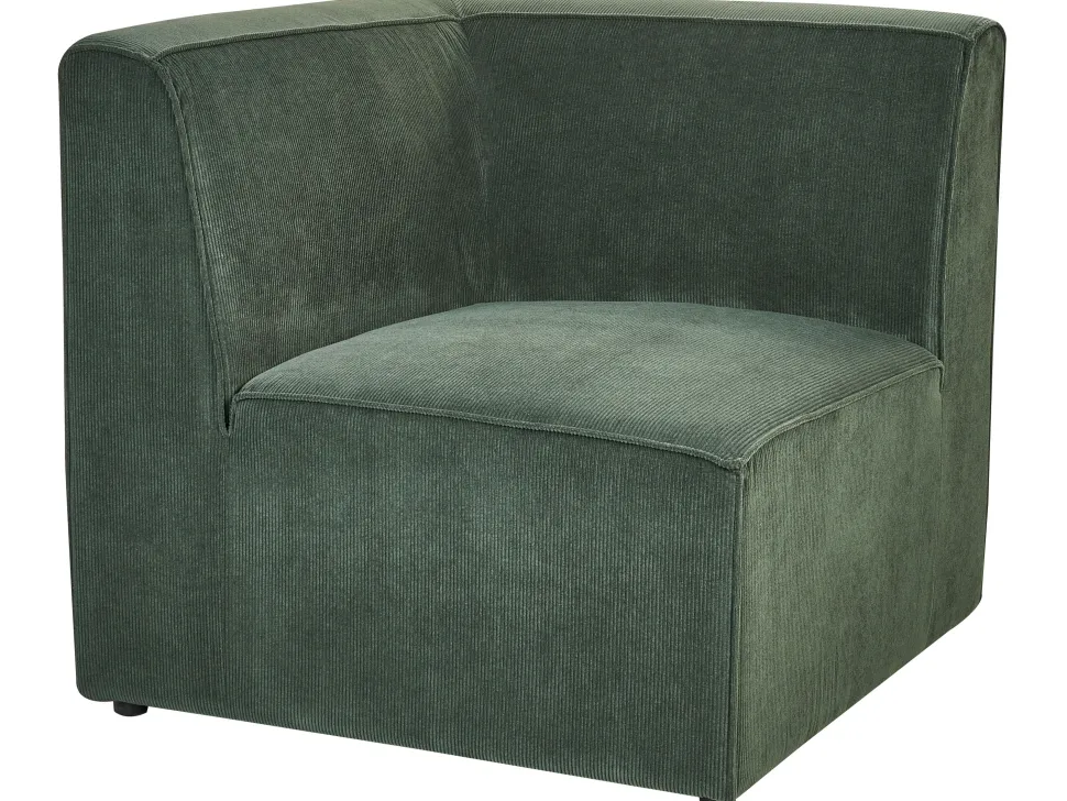 4 Seater Modular Jumbo Cord Sofa Dark Green Lemvig