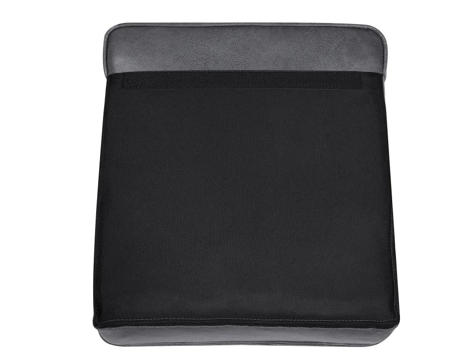 2 Seater Sofa Faux Leather Grey Lokka