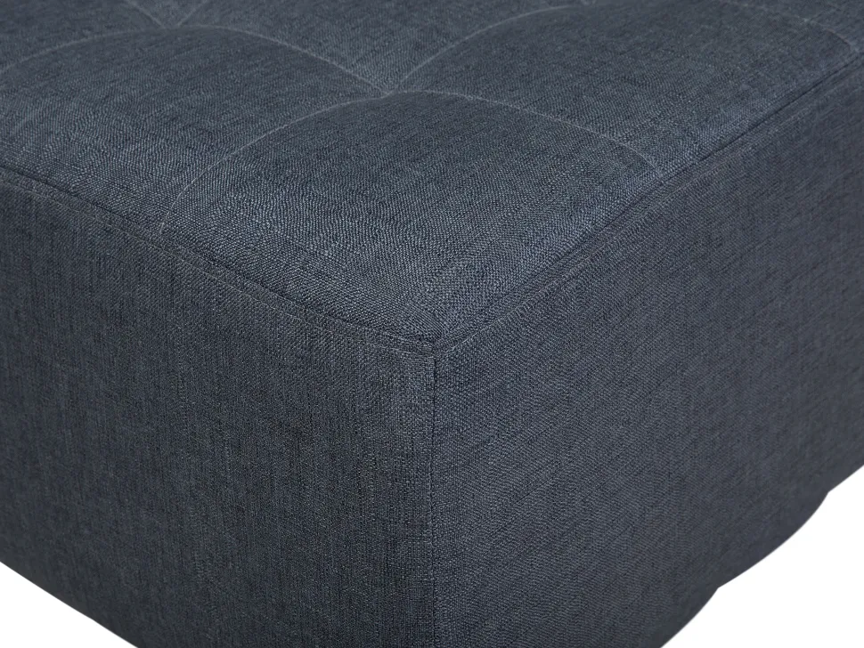 5 Seater U-Shaped Modular Fabric Sofa Dark Grey Aberdeen
