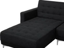 6 Seater U-Shaped Modular Fabric Sofa Graphite Grey Aberdeen