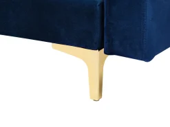 6 Seater U-Shaped Modular Velvet Sofa Navy Blue Aberdeen