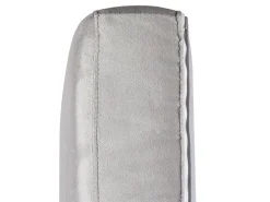 3 Seater Velvet Fabric Sofa Light Grey Arvika