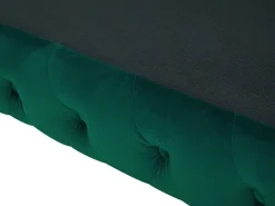 3 Seater Velvet Fabric Sofa Emerald Green Sotra